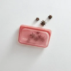 Stasher Reusable Silicone Snack Bag, Rainbow Red (355 ml)