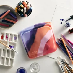 Stasher Reusable Silicone Sandwich Bag Limited Edition - Purple Wave