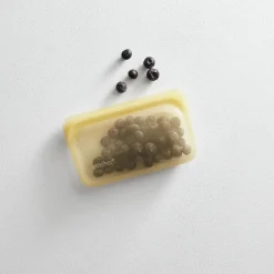 Stasher Reusable Silicone Snack Bag, Rainbow Yellow (355 ml)