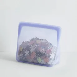 Stasher Reusable Silicone Stand-Up Mid Bag, Rainbow Lavender (1656 ml)