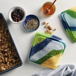 Stasher Reusable Silicone Sandwich Bag Limited Edition - Blue Current
