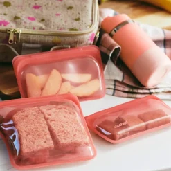 Stasher Reusable Silicone Sandwich Bag, Rainbow Red (828 ml)