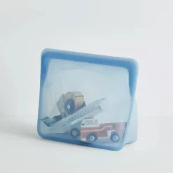 Stasher Reusable Silicone Stand-Up Mid Bag, Rainbow Blue (1656 ml)