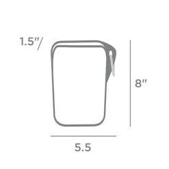 Stasher Reusable Silicone Go Bag, Clear (532ml)
