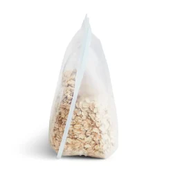 Stasher Reusable Silicone Food Bag, Clear, Large Stand Up Bag (1.6 litres)