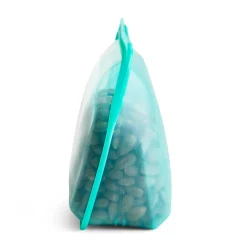 Stasher Reusable Silicone Food Bag, Aqua, Large Stand Up Bag (1.6 litres)