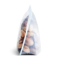 Stasher Reusable Silicone Food Bag, Clear, Large Stand Up Bag (1.6 litres)