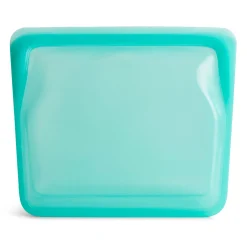 Stasher Reusable Silicone Food Bag, Aqua, Large Stand Up Bag (1.6 litres)