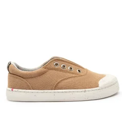 Tip Toey Joey Spice Green - Natural Organic Canvas