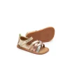 Tip Toey Joey Toddler Sandal Criss Cross - Chm/ M.Salmon/ Rose Gold