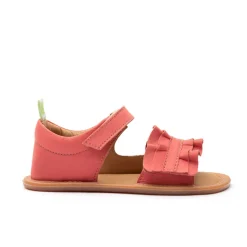 Tip Toey Joey Toddler Sandal Ruffy - Coral Matte