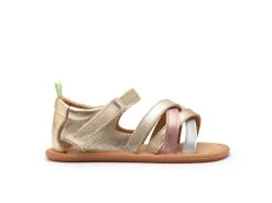 Tip Toey Joey Toddler Sandal Criss Cross - Chm/ M.Salmon/ Rose Gold