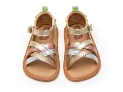 Tip Toey Joey Toddler Sandal Criss Cross - Chm/ M.Salmon/ Rose Gold