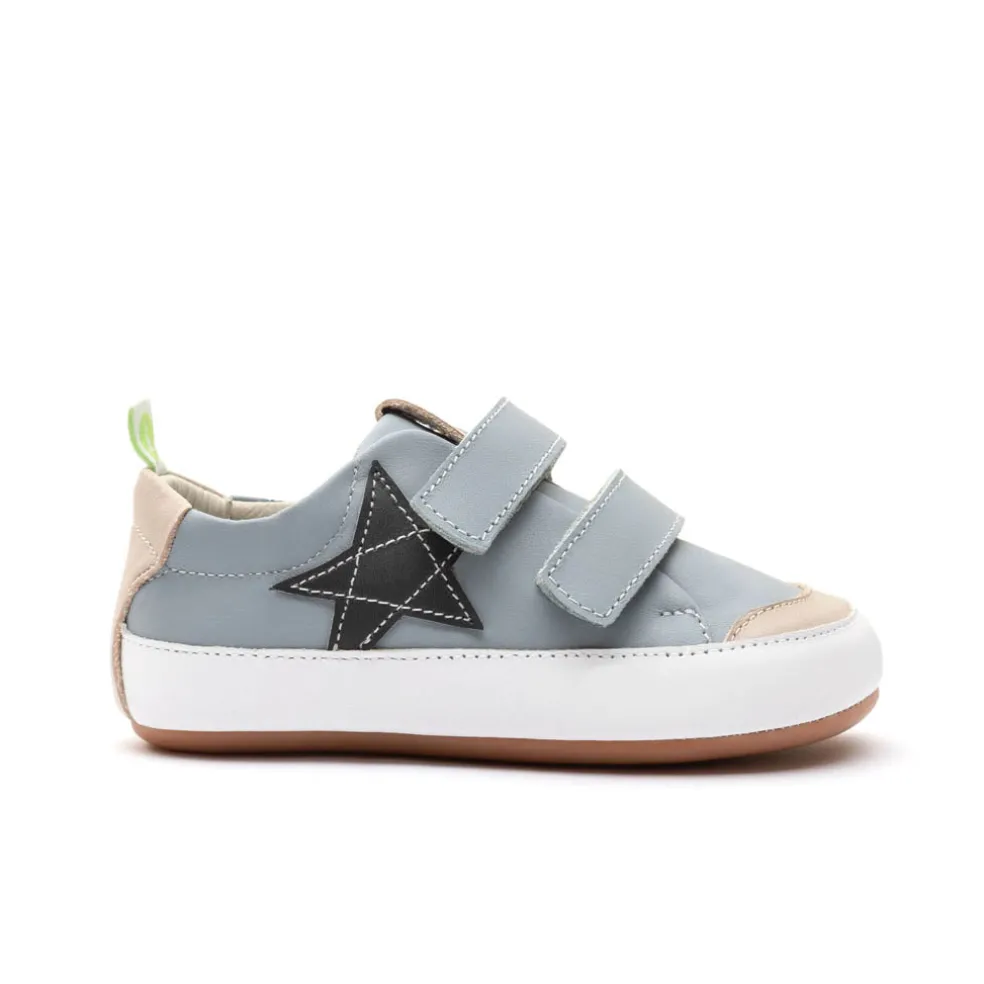 Tip Toey Joey Toddler Sneaker Bossy Star - Tide Blue/Pumice/Ash