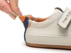 Tip Toey Joey Toddler Sneaker Bossy Play - Tapioca/Tangerine/Deep Ocean