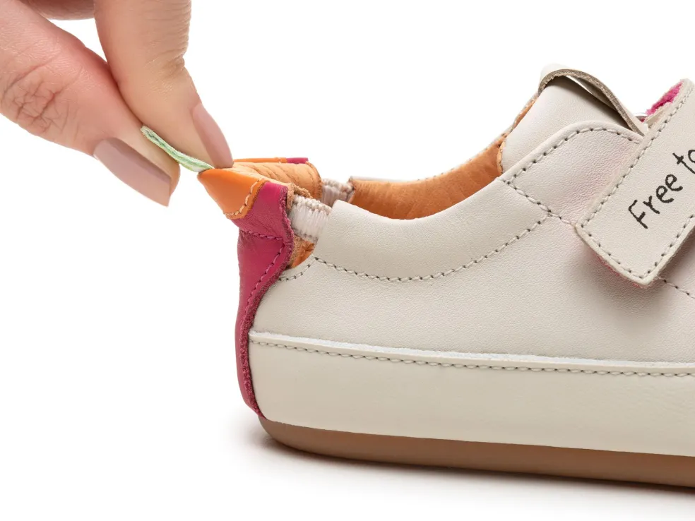 Tip Toey Joey Toddler Sneaker Bossy Play - Tapioca/Tangerine/Pitaya Pink