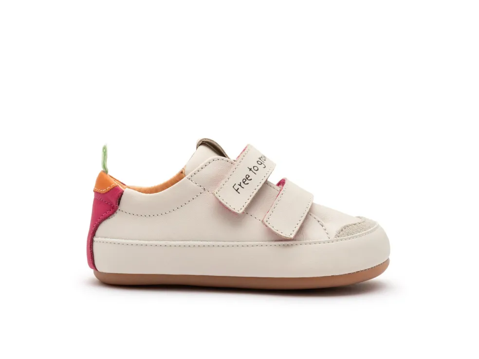 Tip Toey Joey Toddler Sneaker Bossy Play - Tapioca/Tangerine/Pitaya Pink