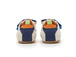 Tip Toey Joey Toddler Sneaker Bossy Play - Tapioca/Tangerine/Deep Ocean