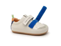 Tip Toey Joey Toddler Sneaker Bossy Play - Tapioca/Tangerine/Deep Ocean