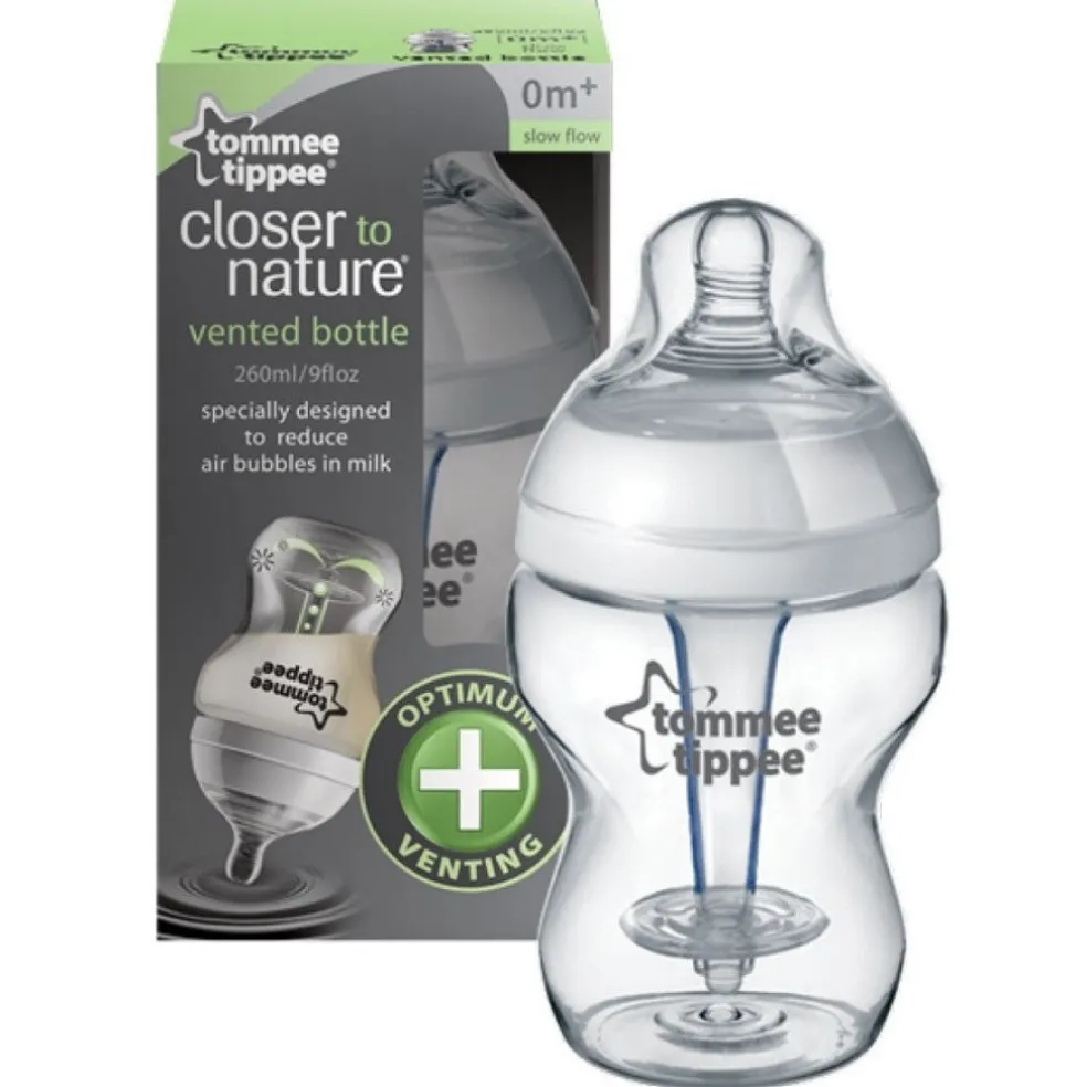 Tommee Tippee Closer To Nature Anti Colic Plus 260ml / 9oz Bottle