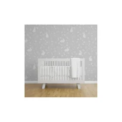 Urban Li'l Bunny Wallpaper - Grey