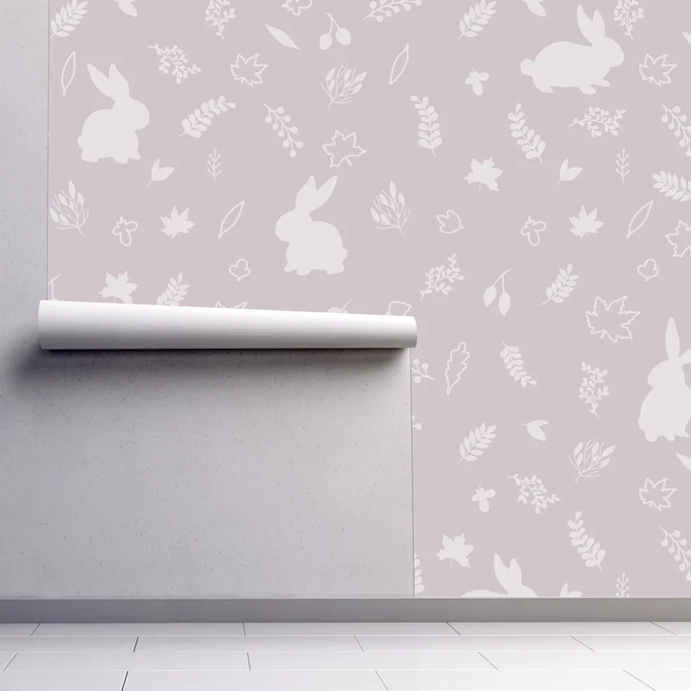 Urban Li'l Bunny Wallpaper - Pink