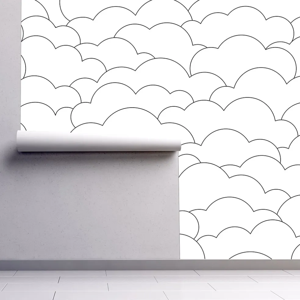 Urban Li'l Line Cloud Wallpaper