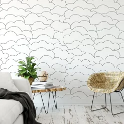 Urban Li'l Line Cloud Wallpaper