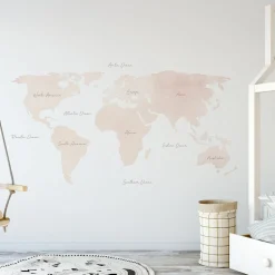 Urban Li'l World Map Wallpaper