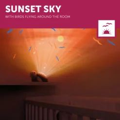 Zazu Sunset Sky Moving Projector Sound Machine